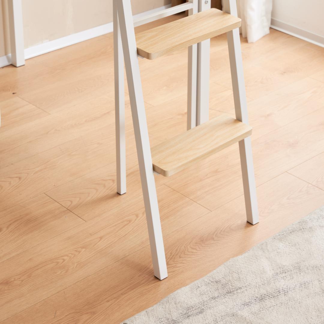 20％off！システムベット ロフトベッド シングル コンセント付き　ホワイト