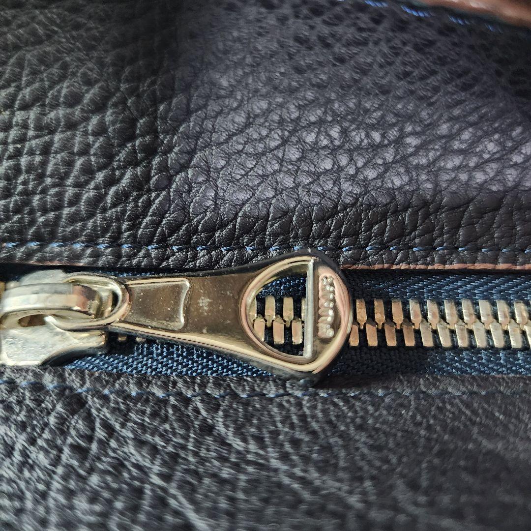 ルイ美品 イタダキ シュランケンカーフ ボニー レザー トートバッグ