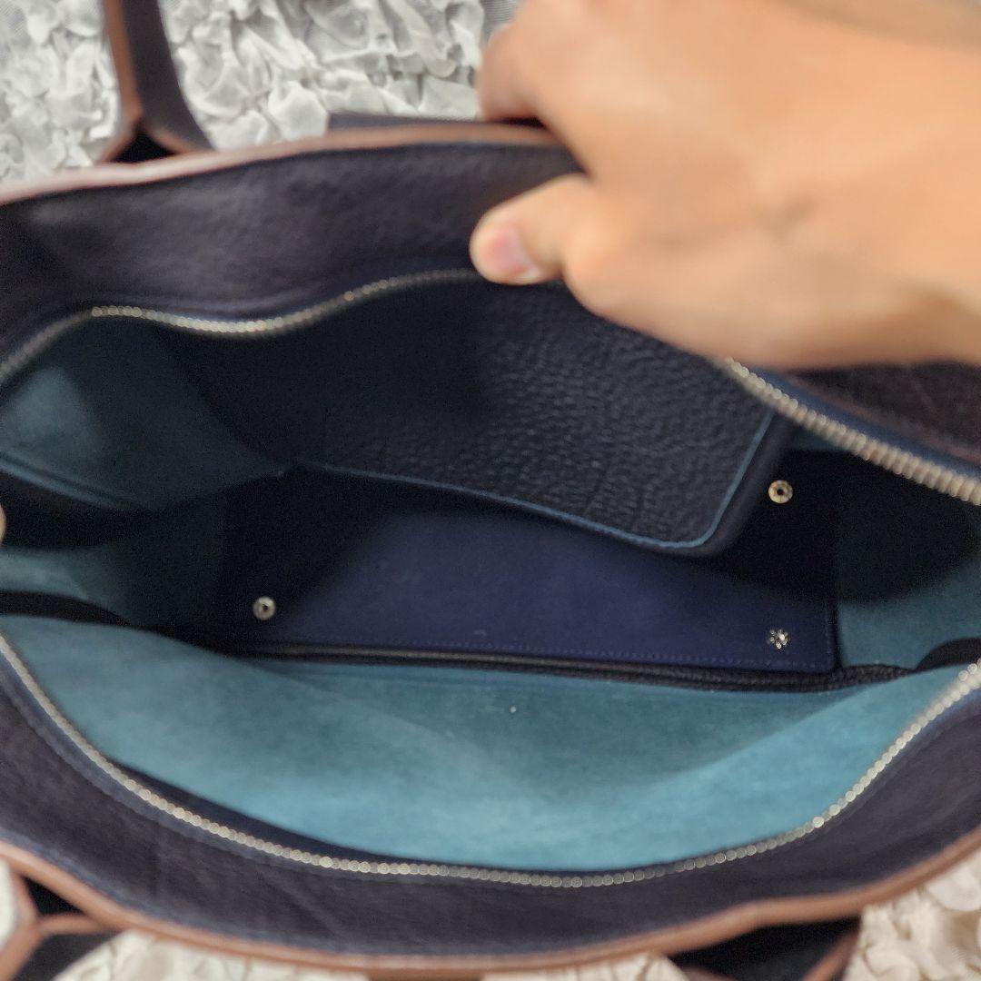 ルイ美品 イタダキ シュランケンカーフ ボニー レザー トートバッグ