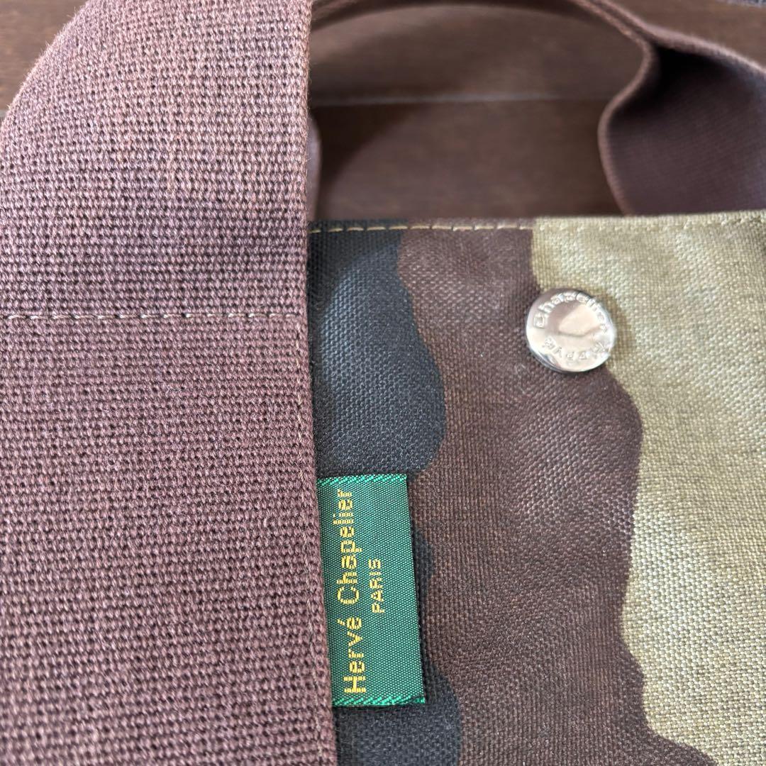 Herve Chapelier エルベシャプリエ カモフラ 迷彩 トートバッグ