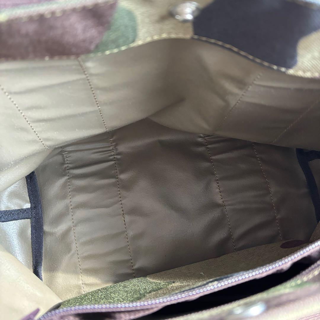 Herve Chapelier エルベシャプリエ カモフラ 迷彩 トートバッグ