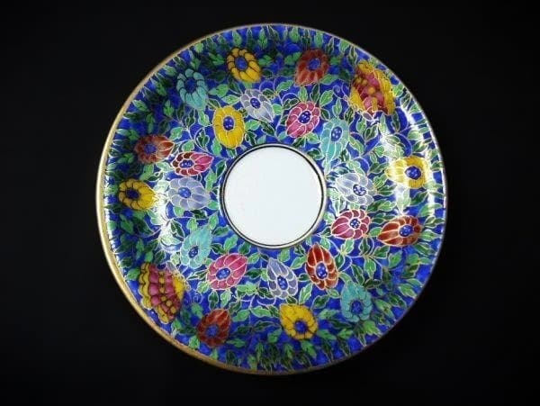 ベンジャロン焼 タイ王室御用達 金彩 花柄ティーセット