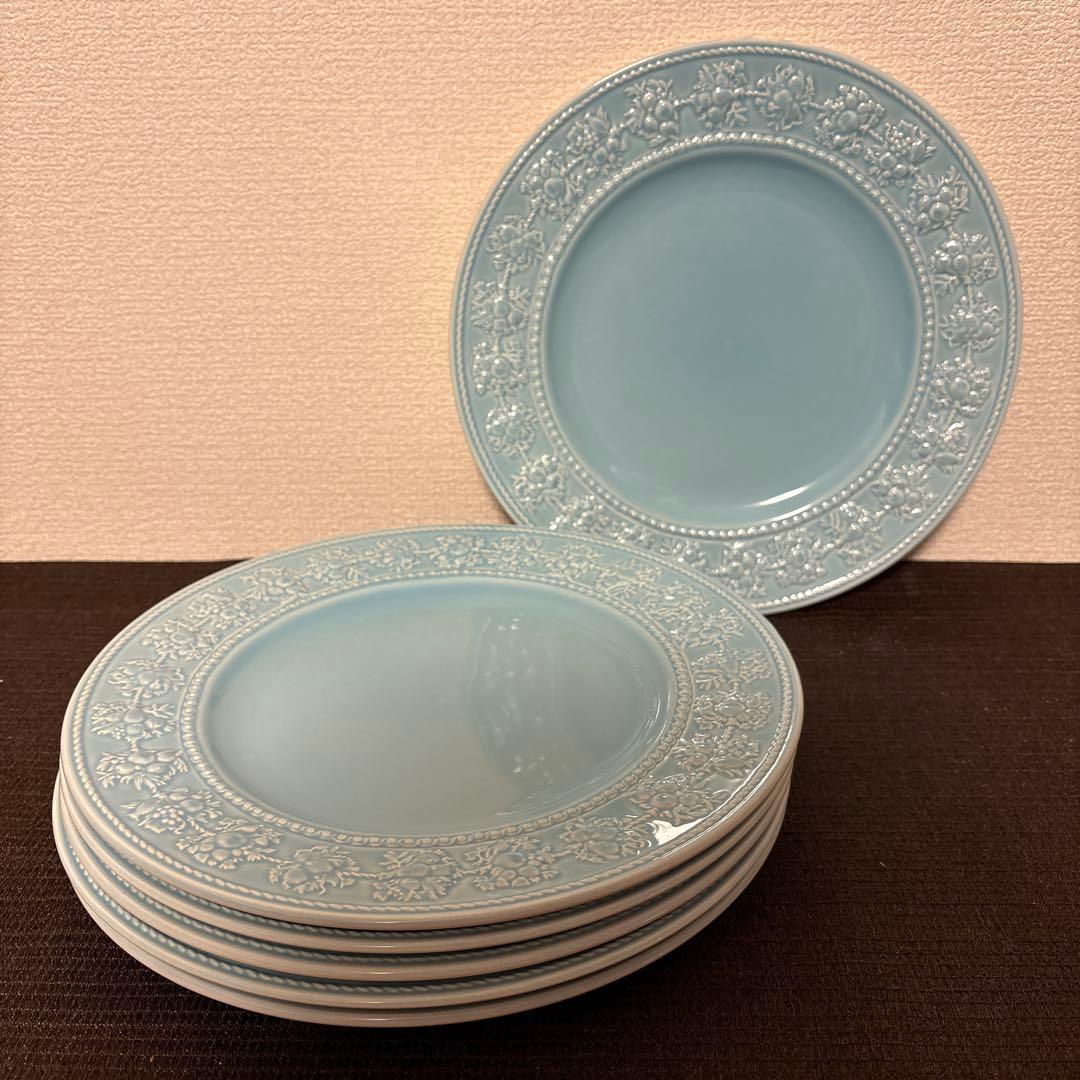 ウェッジウッド　フェスティビティー　ブルー　ディナープレート　27cm