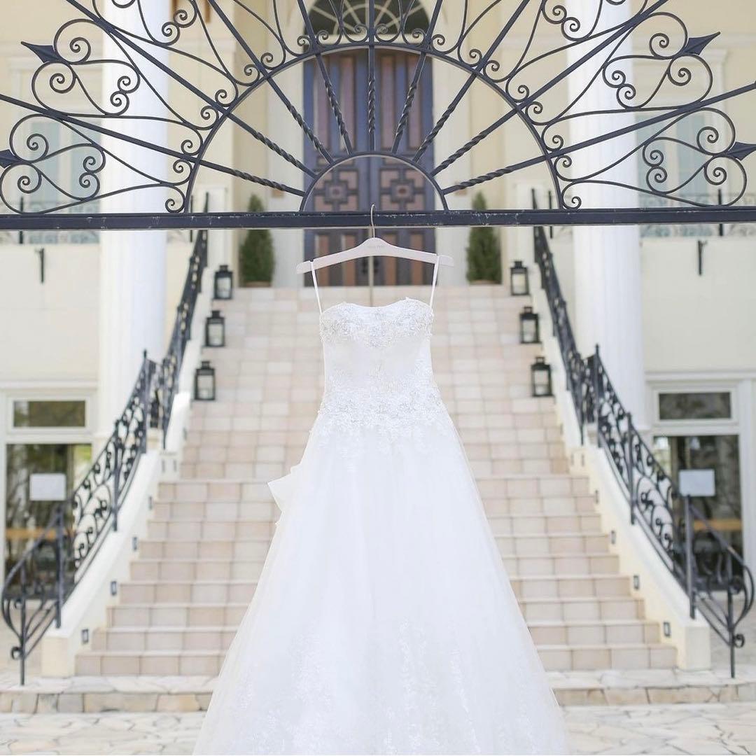 【Vieux Paris/ヴュ・パリ】ウェディングドレス　ヴェール付き