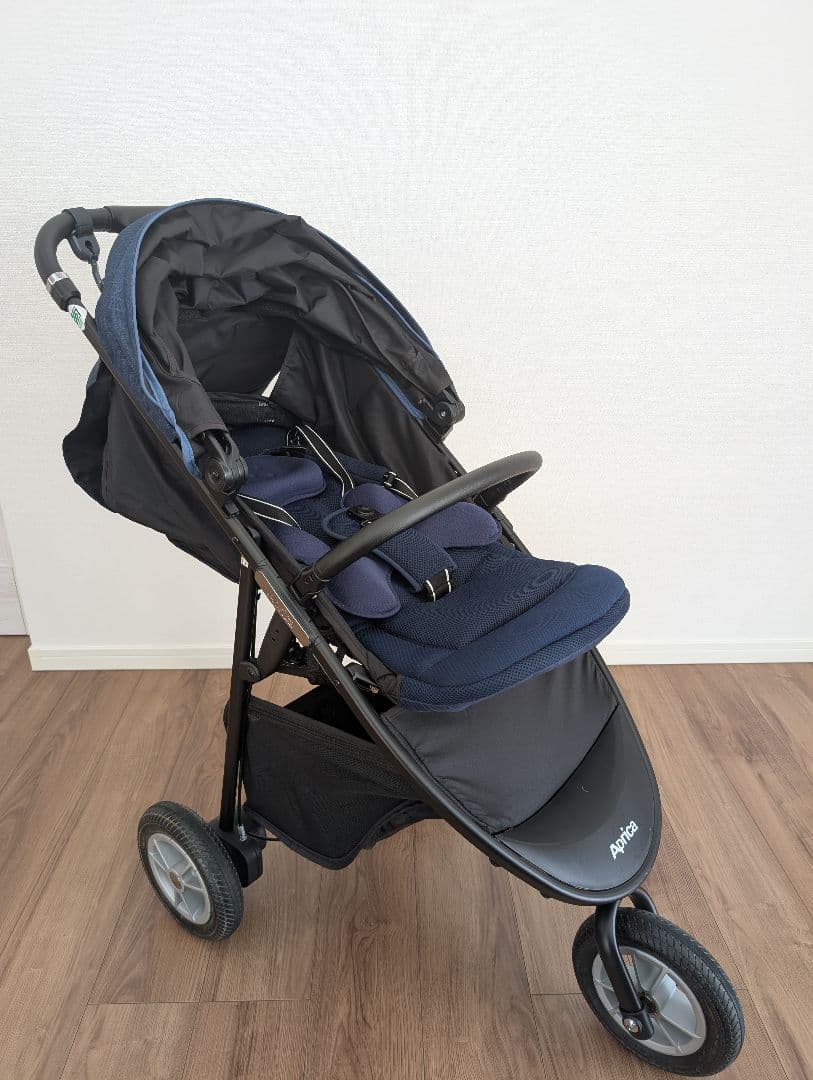 Aprica アップリカ ベビーカー スムーヴプレミアム ブルーデニム 三輪