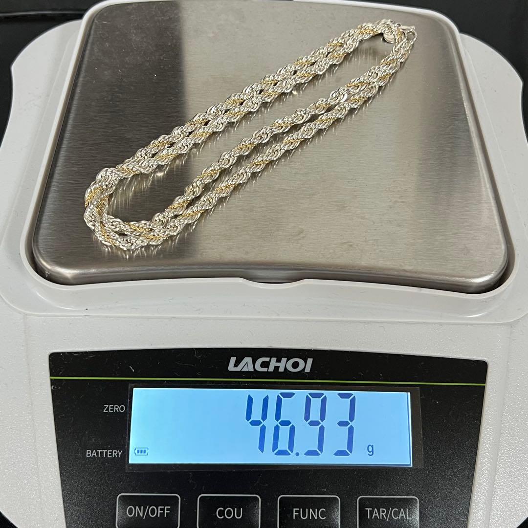 ティファニー TIFFANY ツイストロープ ネックレス コンビ 希少 ロング