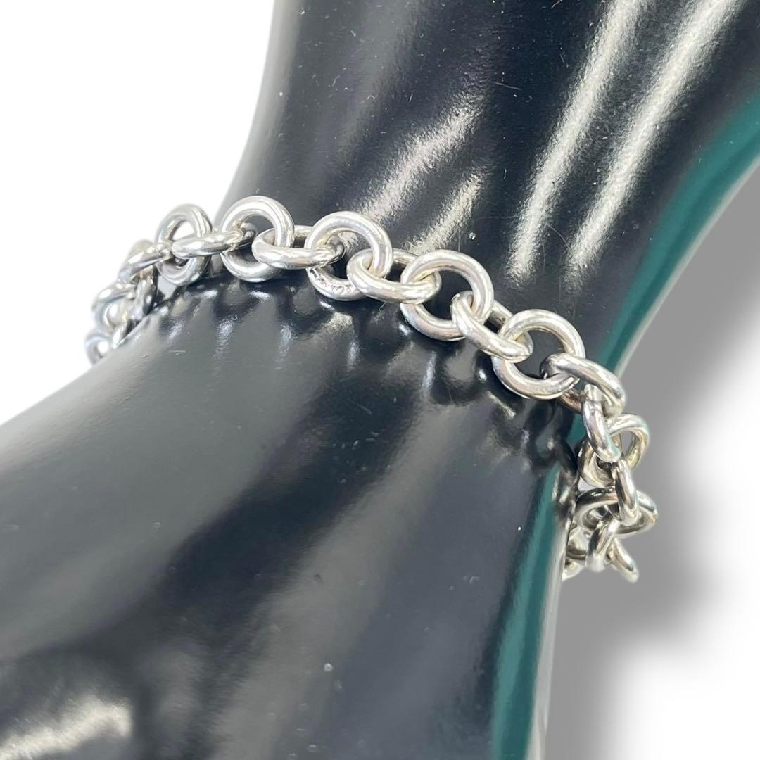 美品 Tiffany ドーナツ チェーン リンク ブレスレット Vintage