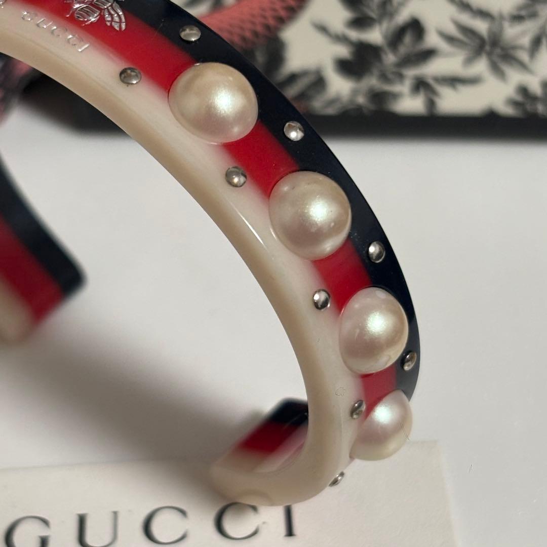 GUCCI グッチ　ビー カフブレスレット　バングル　極美品　刻印M