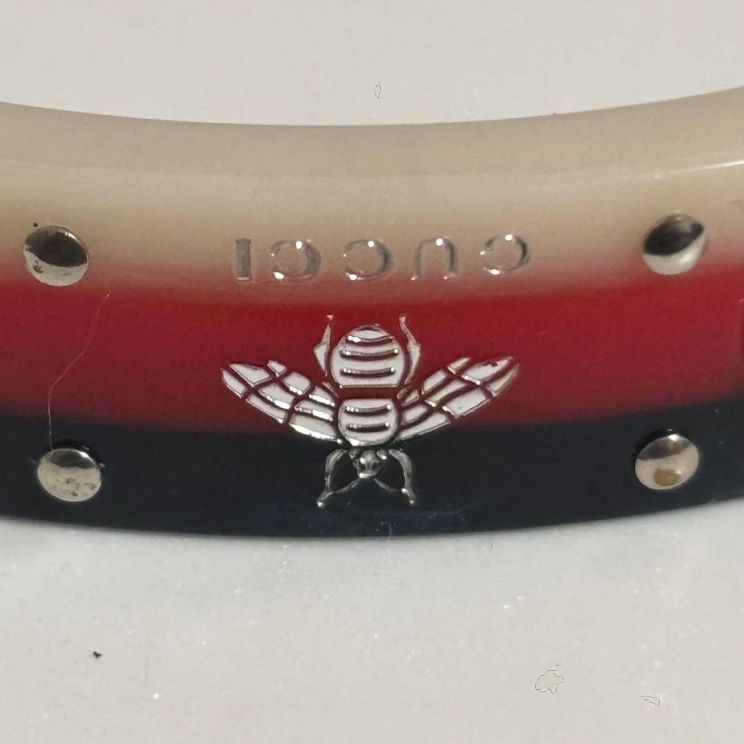 GUCCI グッチ　ビー カフブレスレット　バングル　極美品　刻印M