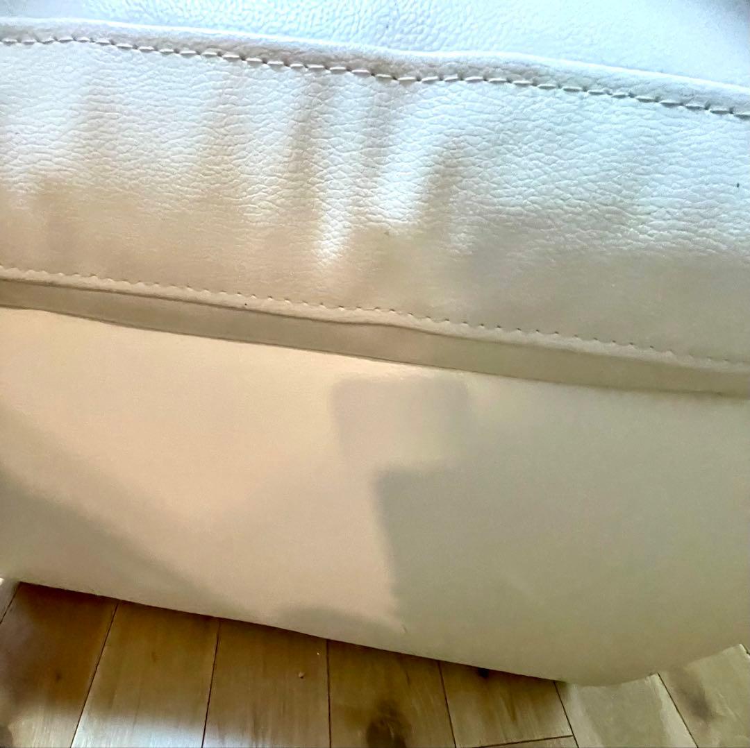 ソファ 合成皮革 白　ホワイト