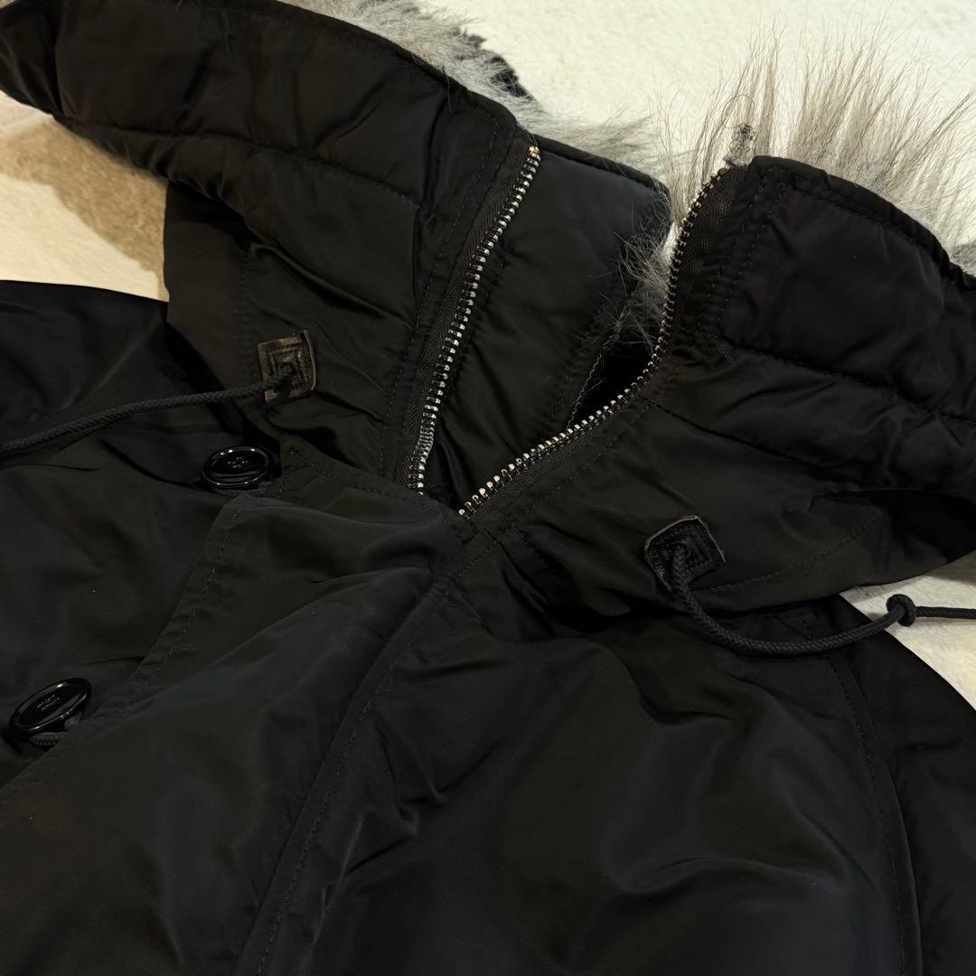 80s〜90s　アルファ　N-2B　USA製　短丈　Y2K　3本線タグ　黒　L