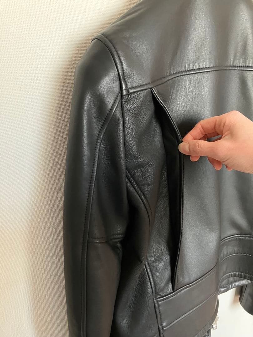アッパーハイツ　レザージャケット　ラムレザー　羊革　ダブルライダースジャケット