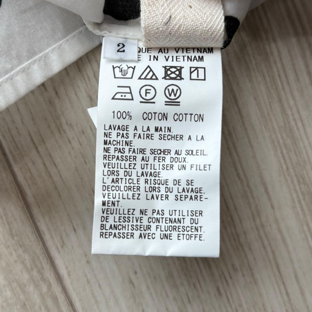 【極美品】Y's 25SS コットンローンドットプリントボックスブラウス 現行品