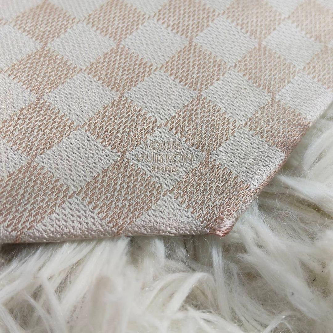 Louis Vuitton ルイヴィトン ダミエ総柄 シルクネクタイ ピンク