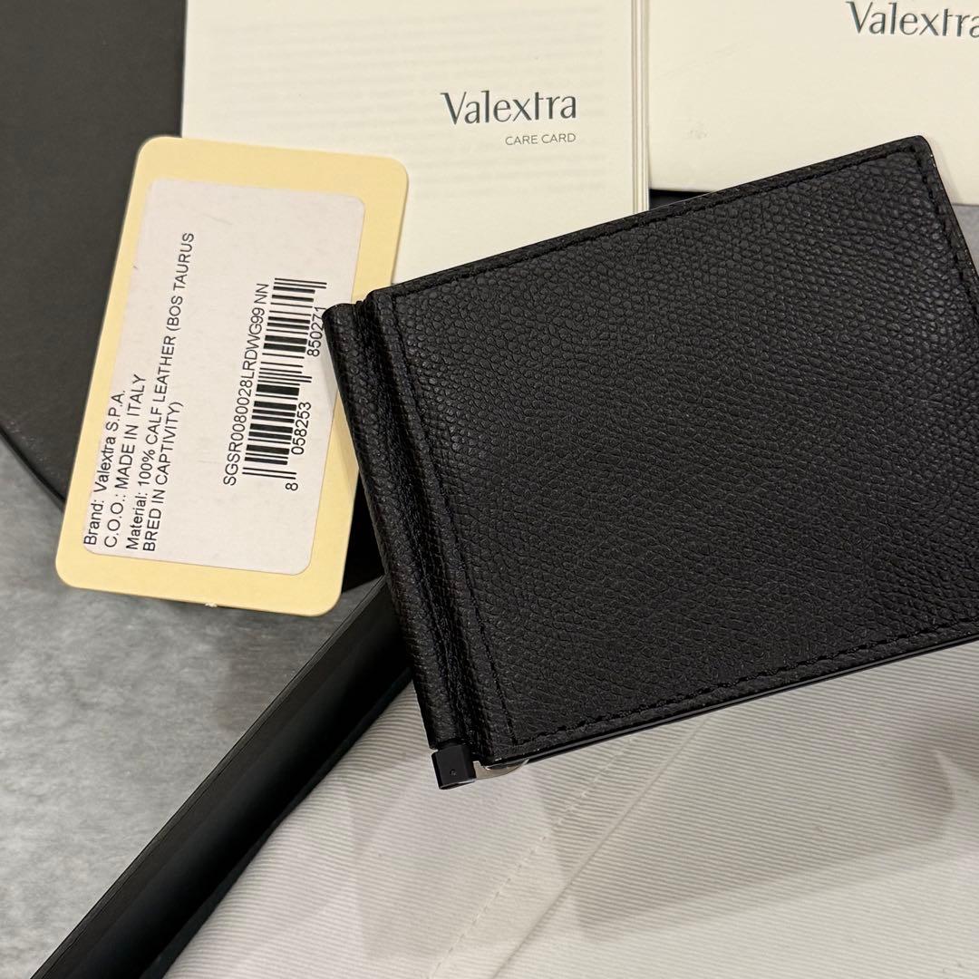 ⭐️未使用級⭐️　Valextra　ヴァレクストラ　マネークリップ　ブラック