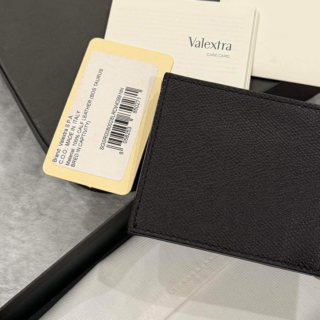⭐️未使用級⭐️　Valextra　ヴァレクストラ　マネークリップ　ブラック