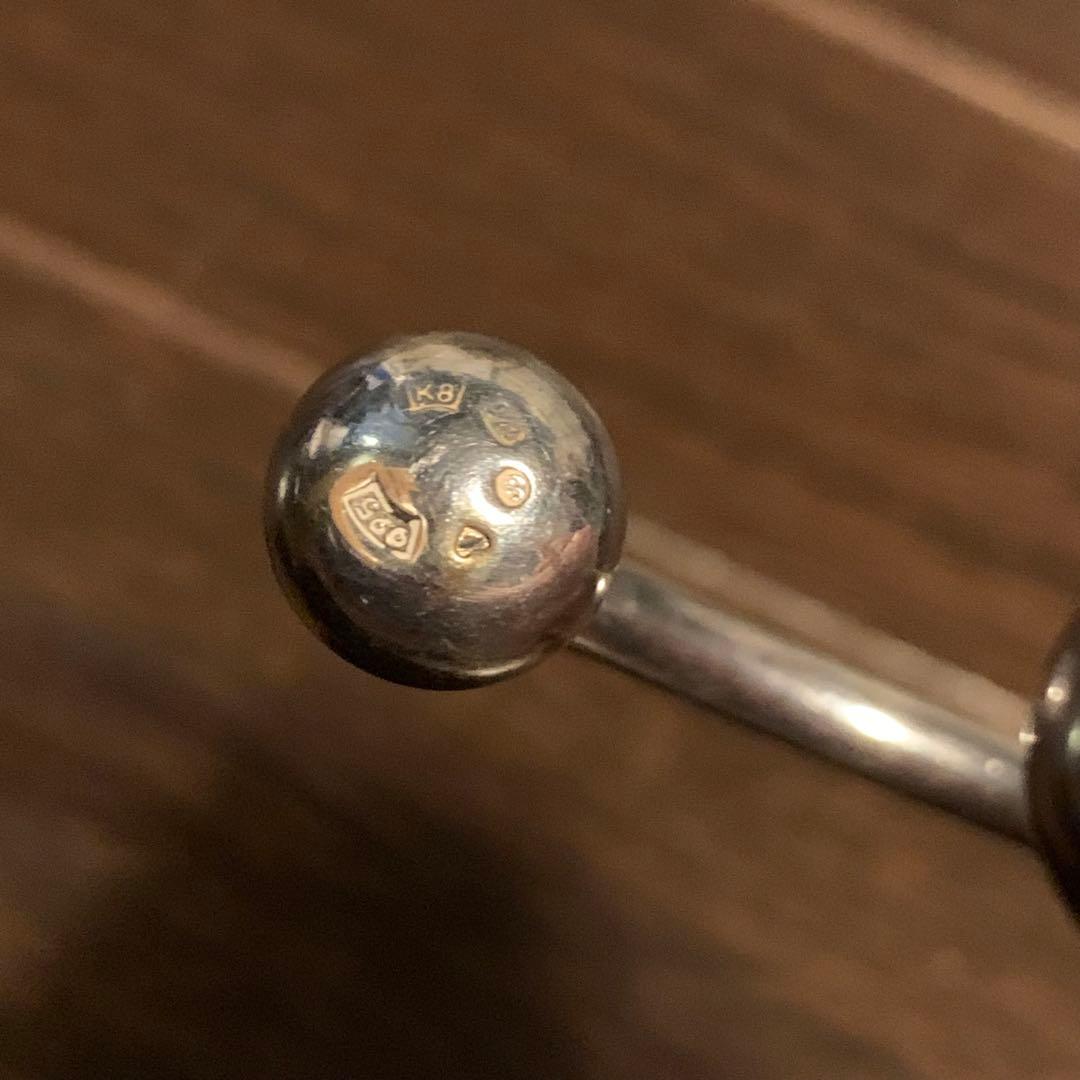 UK イギリス　60s　ヴィンテージ　バングル　925 k8 ブレスレット