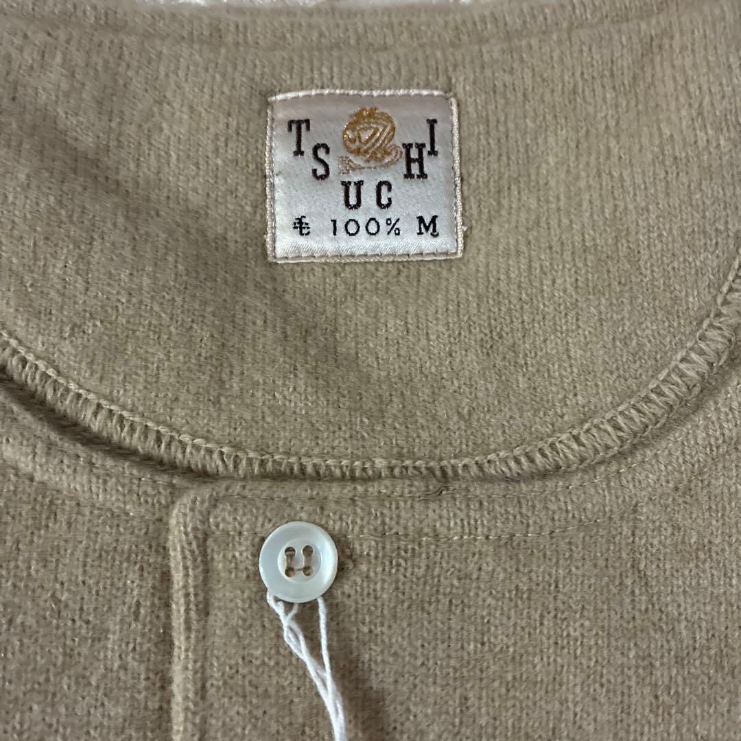 ウール100%カシミヤ 長袖シャツ ズボン下 上下セット 紳士肌着M