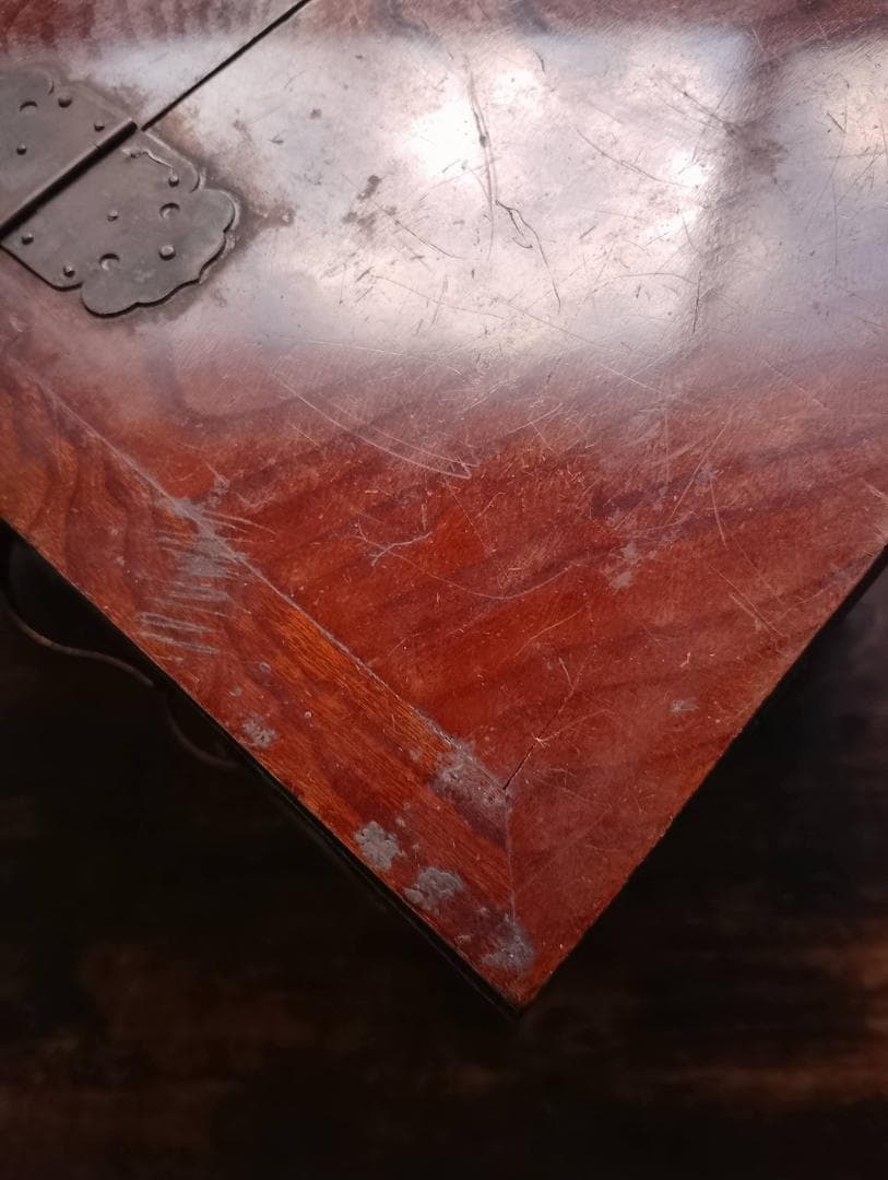 古道具 木製 鏡台用 化粧箱 引き出し付き 小箪笥 昭和レトロ