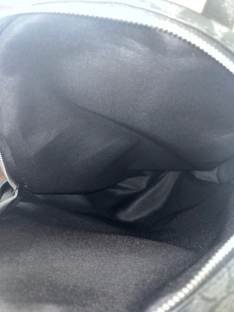 ★新品未使用★コーチ シグネチャーレザー ブラック リュック バックパック