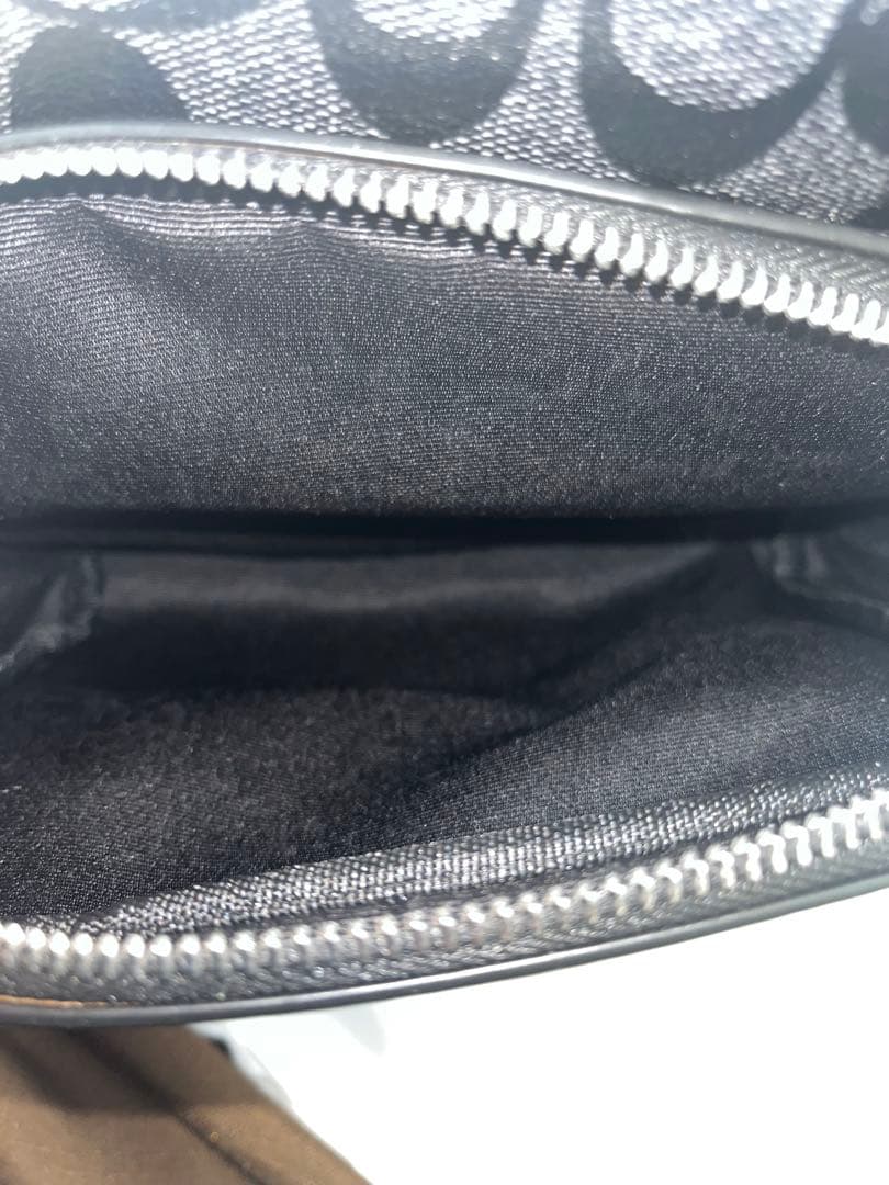 ★新品未使用★コーチ シグネチャーレザー ブラック リュック バックパック