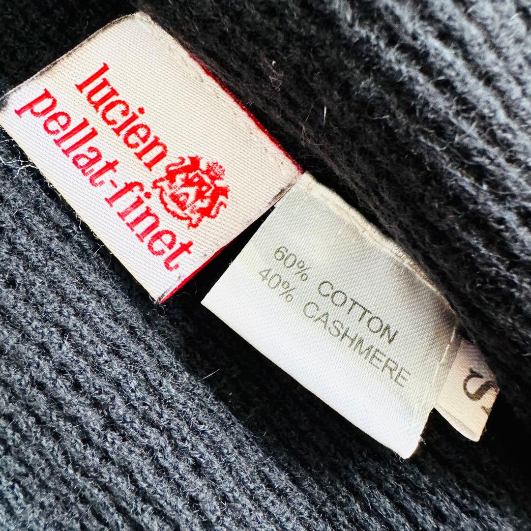 美品　ルシアンペラフィネ　カシミヤ　ジップ　ニットパーカー　S