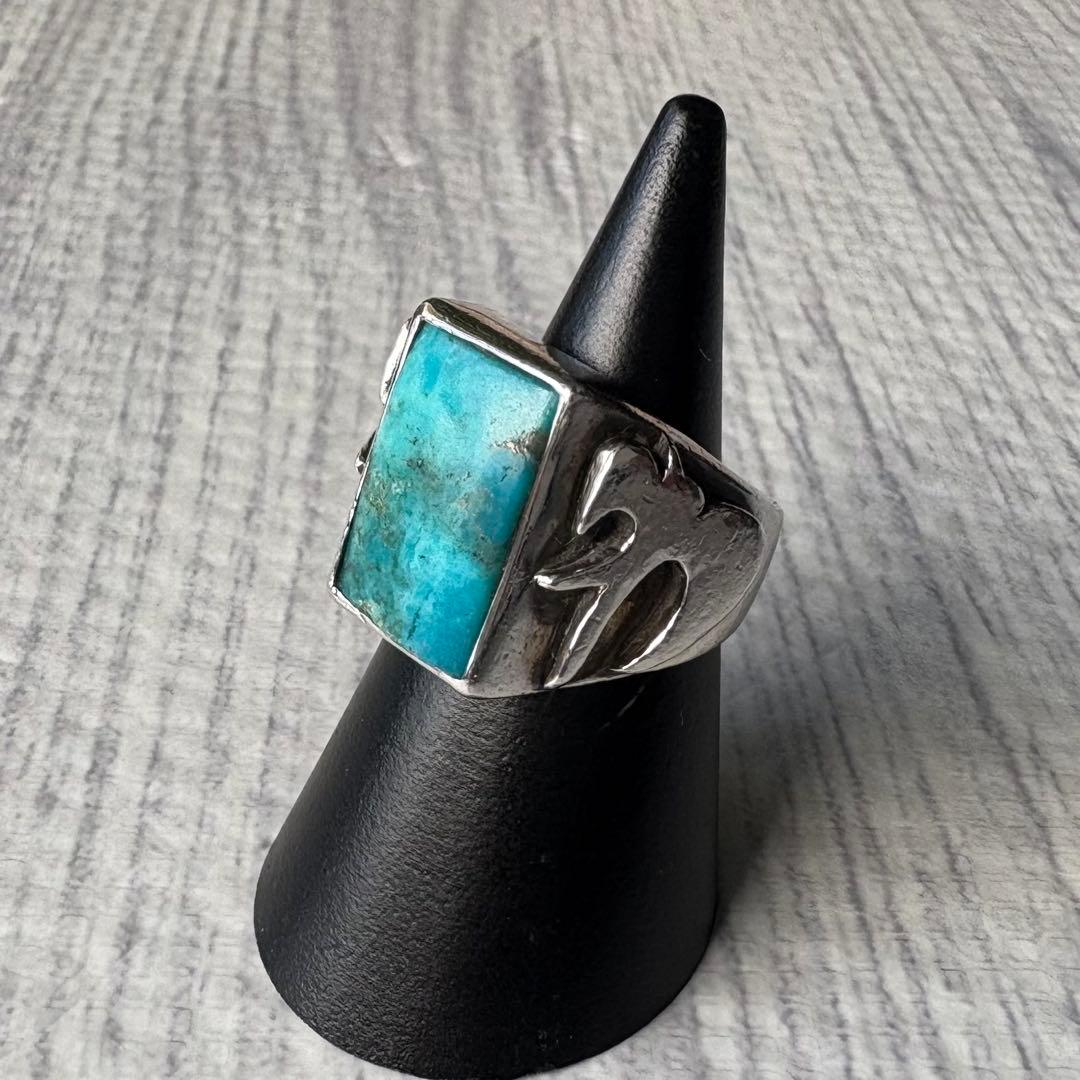 スパロウ　リング　シルバー925 ターコイズ　ジョニーデップ