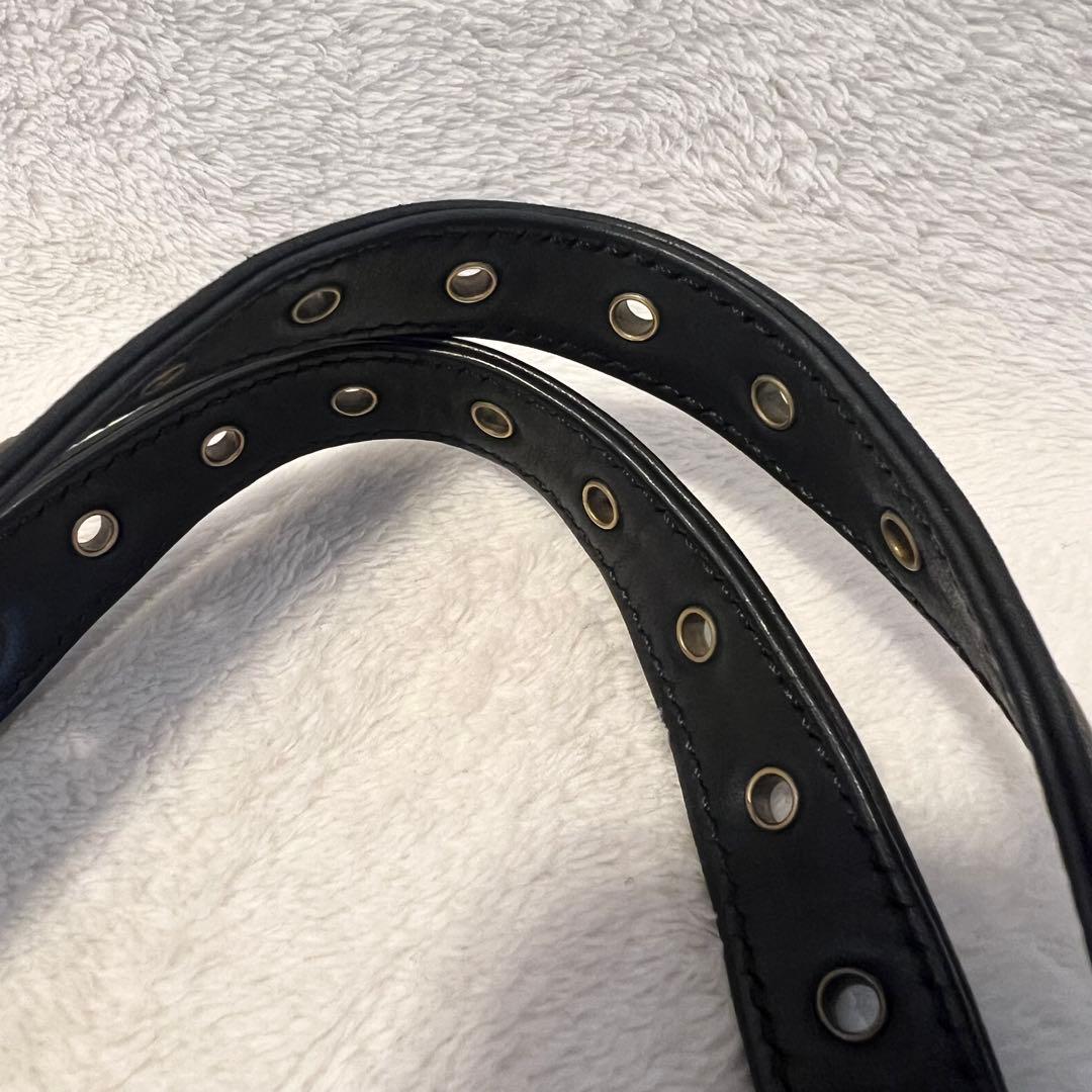 希少◆ ヴァネッサブリューノ オールレザー トート ハトメ パンチング A4