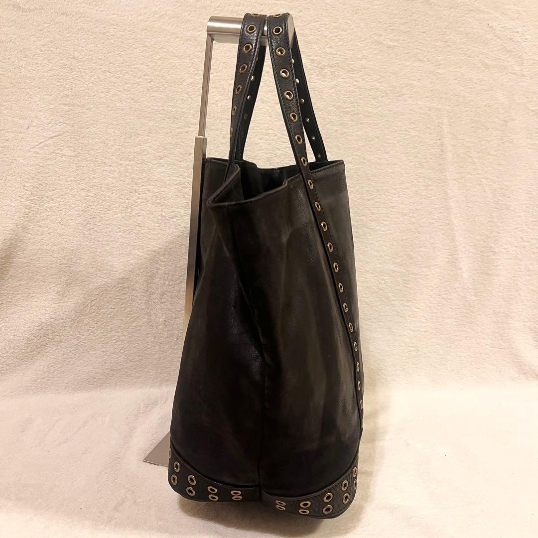 希少◆ ヴァネッサブリューノ オールレザー トート ハトメ パンチング A4