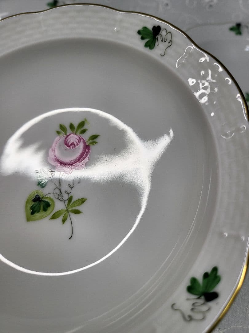 美品✨ヘレンド ウィーンの薔薇 サラダ フルーツ ボウル 小皿 プレート②