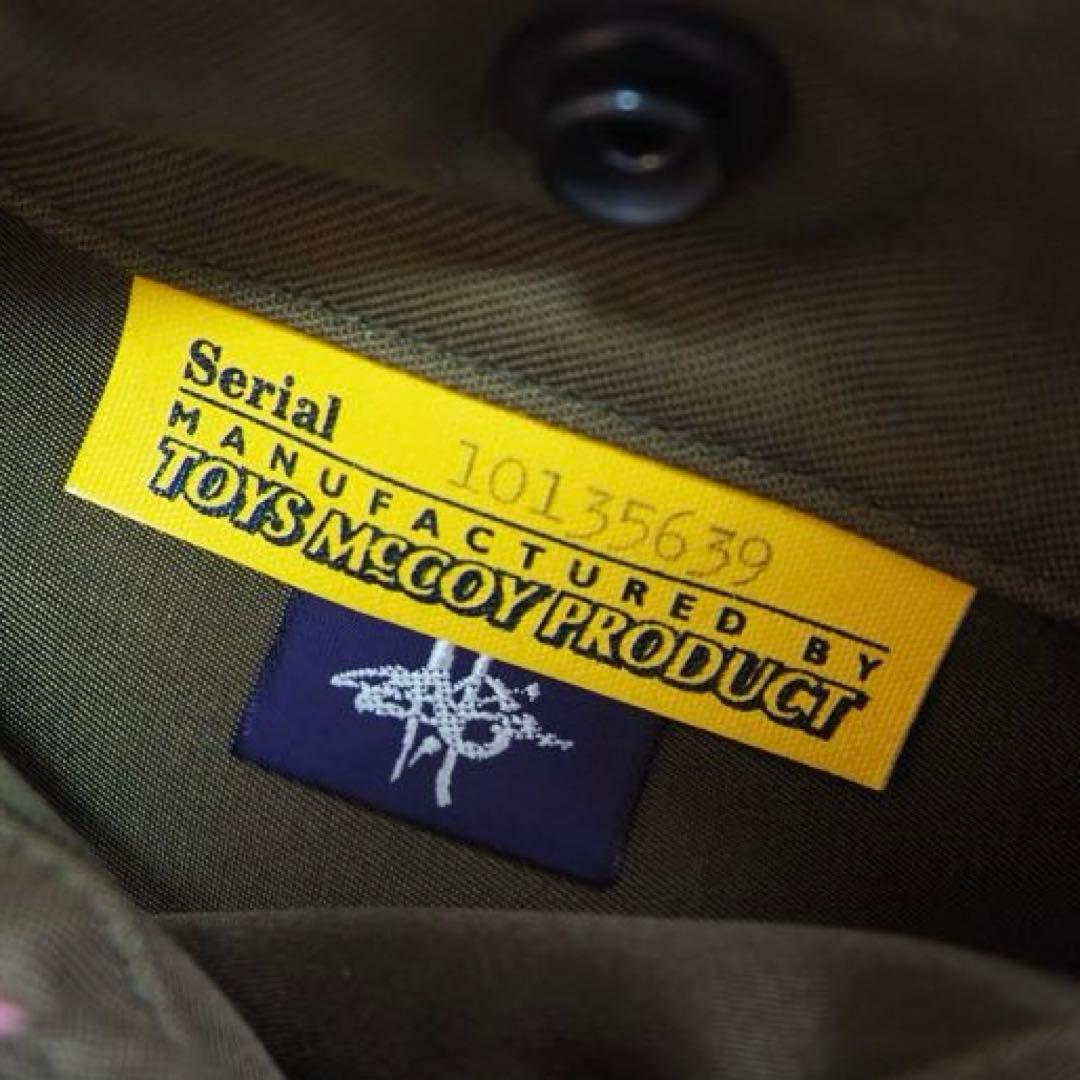 極美品 トイズマッコイ B10 フライトジャケット アルパカ カーキ