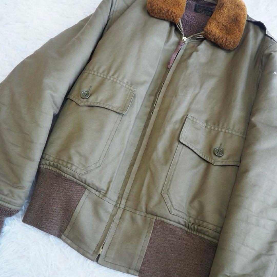 極美品 トイズマッコイ B10 フライトジャケット アルパカ カーキ