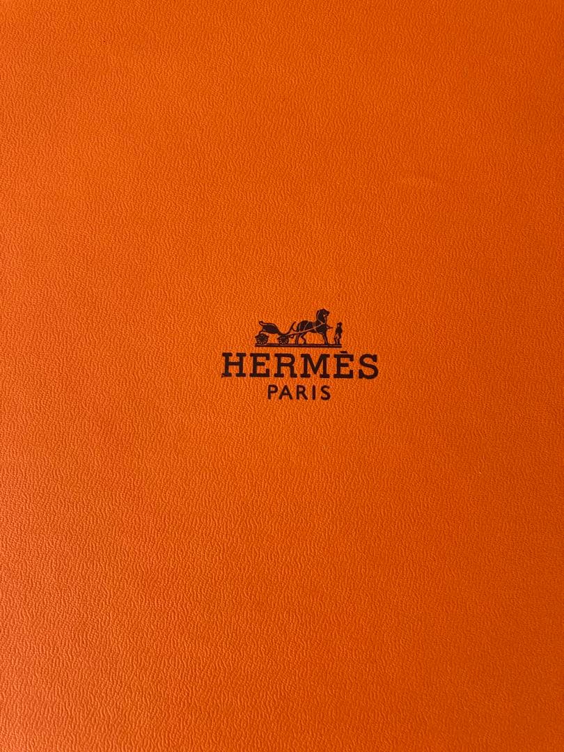 HERMES チェーンパターン皿 オレンジ箱付き
