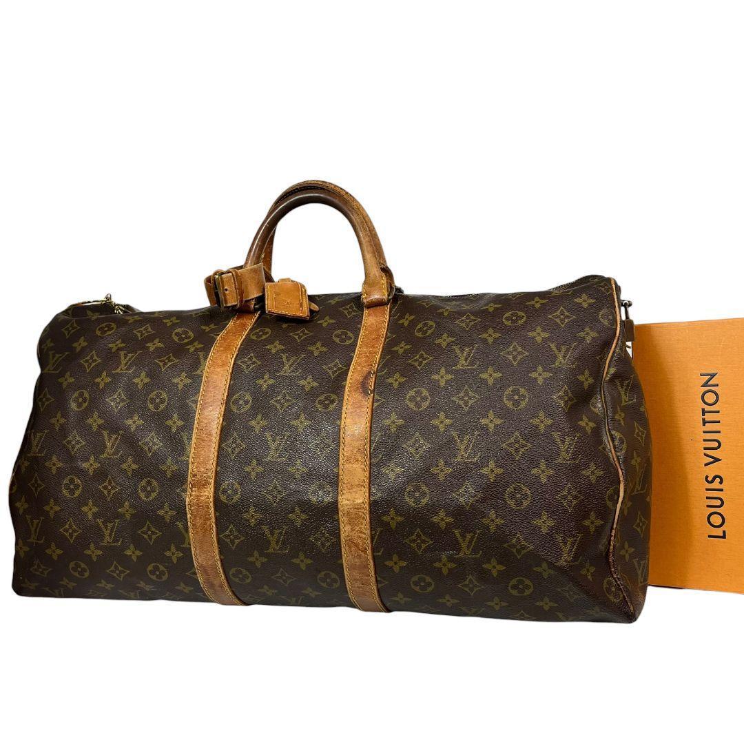 【鑑定済】ルイヴィトン　キーポル55　モノグラム　ボストンバッグ　旅行かばん