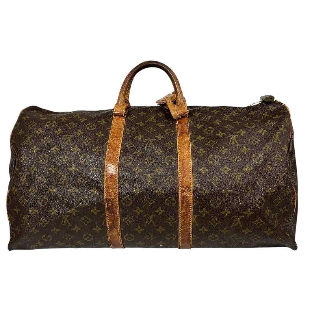【鑑定済】ルイヴィトン　キーポル55　モノグラム　ボストンバッグ　旅行かばん