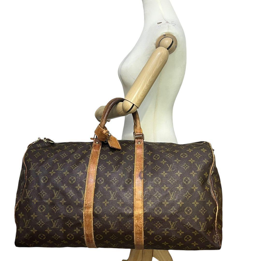 【鑑定済】ルイヴィトン　キーポル55　モノグラム　ボストンバッグ　旅行かばん