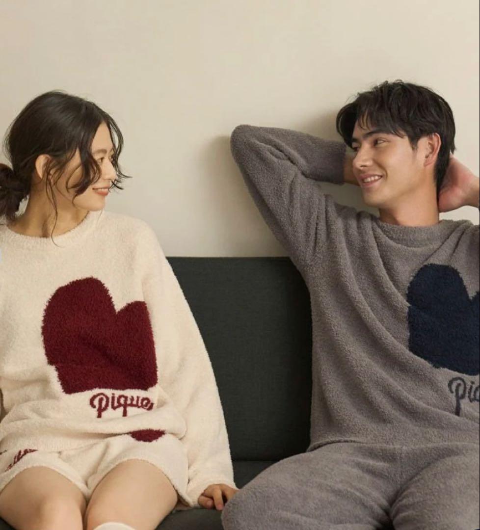 Pique ハート柄 ルームウェア