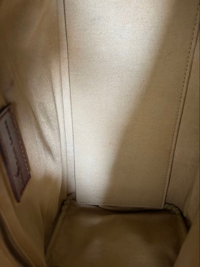 ポロ ラルフローレン ボストンバッグ チェック柄 レザー ダークグリーン