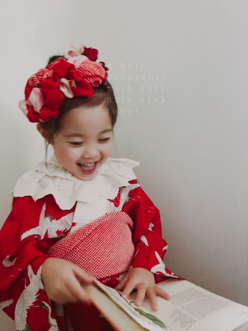 N*u様 七五三　七五三髪飾り　ヘッドドレス　着物髪飾り　リメイク髪飾り　024