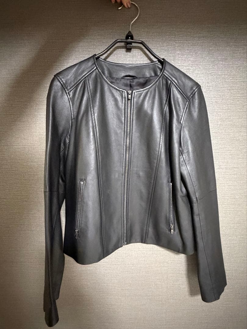 ANAYI ブラックライダースジャケット