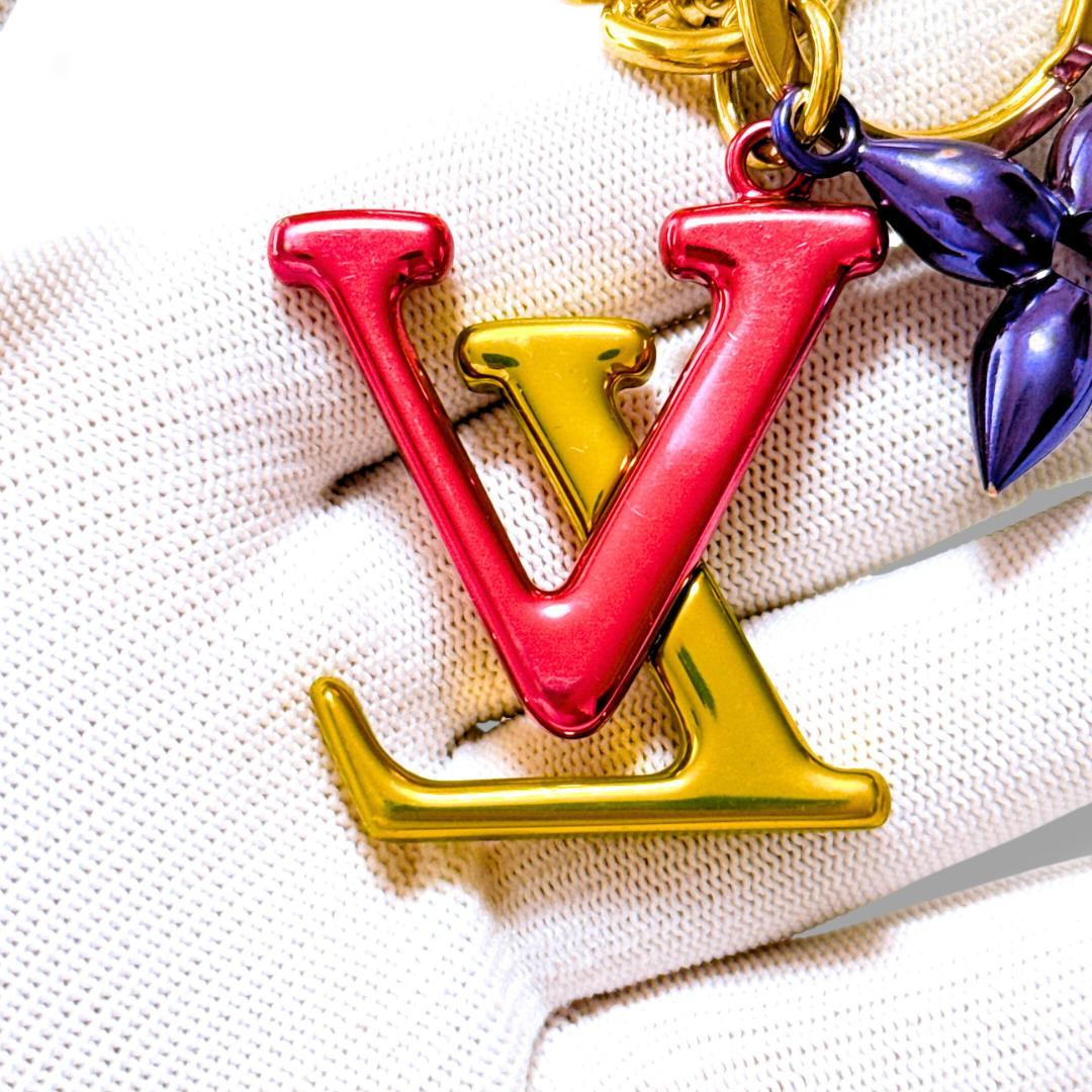 【美品】ルイヴィトン ポルトクレ LV ニューウェーブ M67808 キーリング