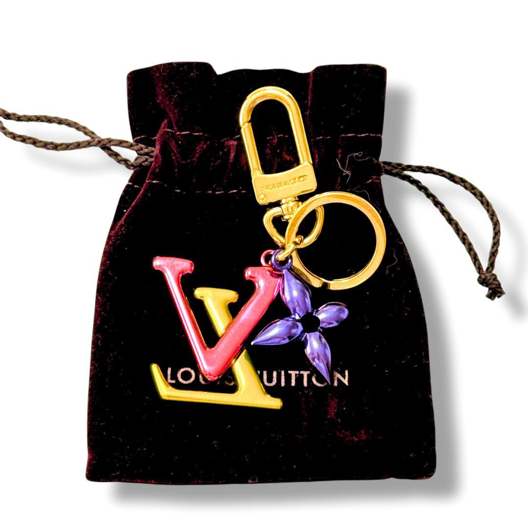 【美品】ルイヴィトン ポルトクレ LV ニューウェーブ M67808 キーリング