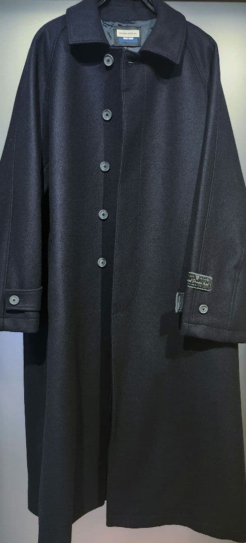 メゾンスペシャル　プライムオーバーメルトンバルマカンコート　ネイビー02