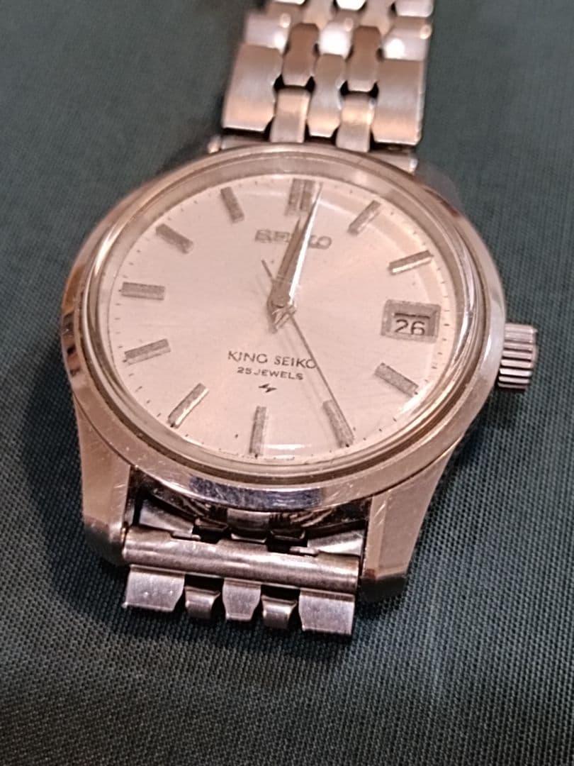 KING SEIKO 自動巻き時計 ステンレスバンド