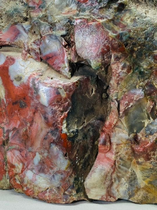 3709 佐渡錦紅石 佐渡赤玉石   3.86kg 水石 盆栽 盆石 鑑賞石