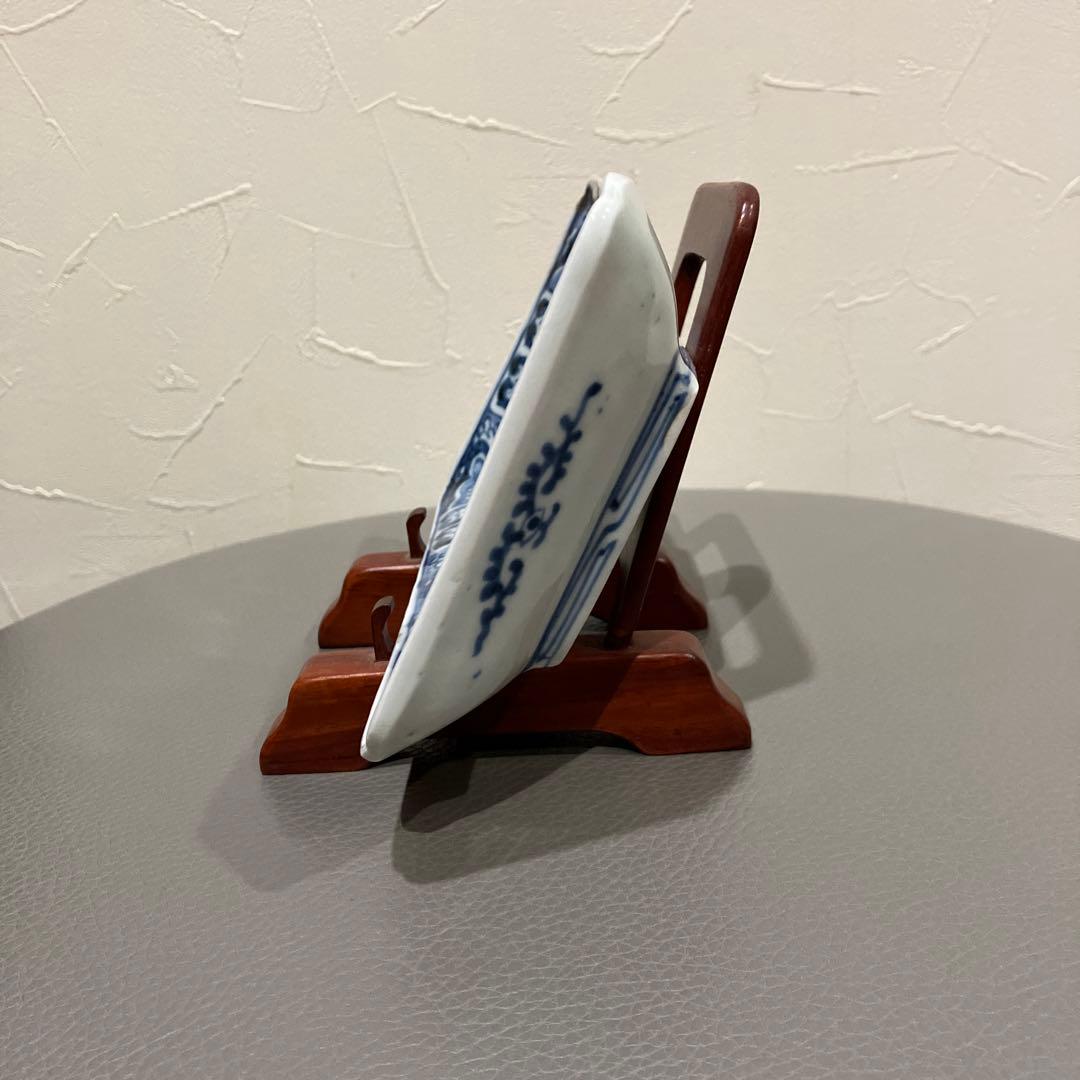 骨董　古伊万里　染付　富貴長春　龍　江戸時代