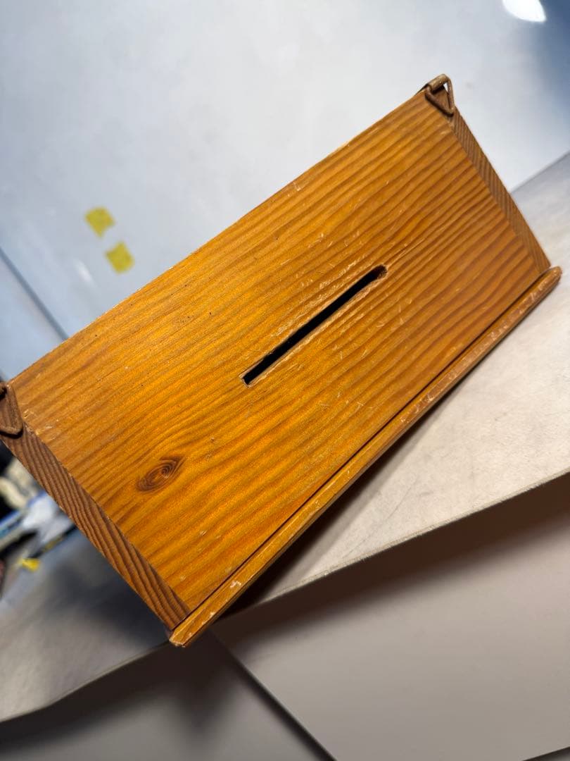 イタリア製 押し花アート 木製ミラー収納 薄型ペーパーオーガナイザー