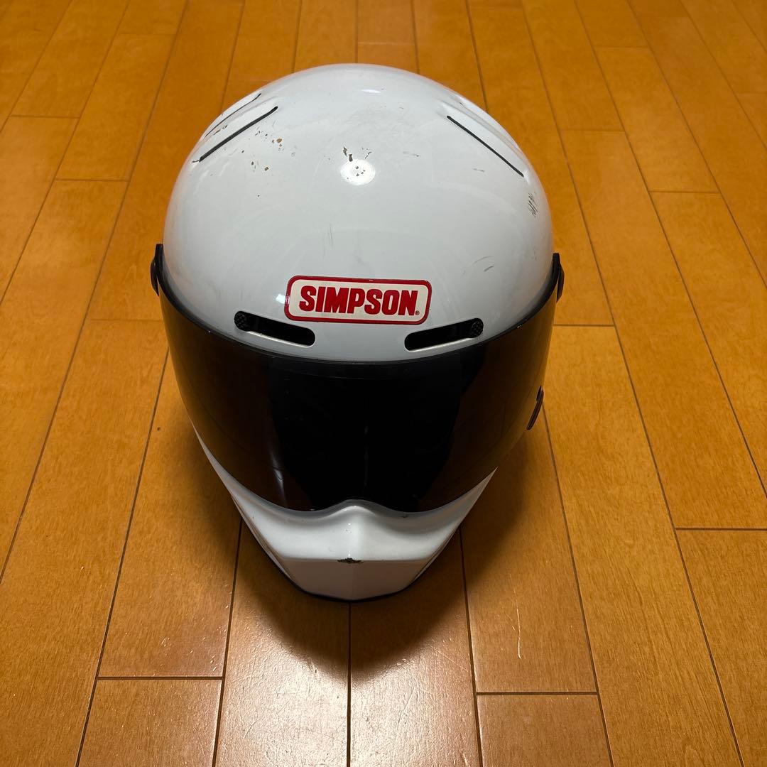 SIMPSON シンプソン　スーパーバンディット ホワイトUSA製　ビンテージ