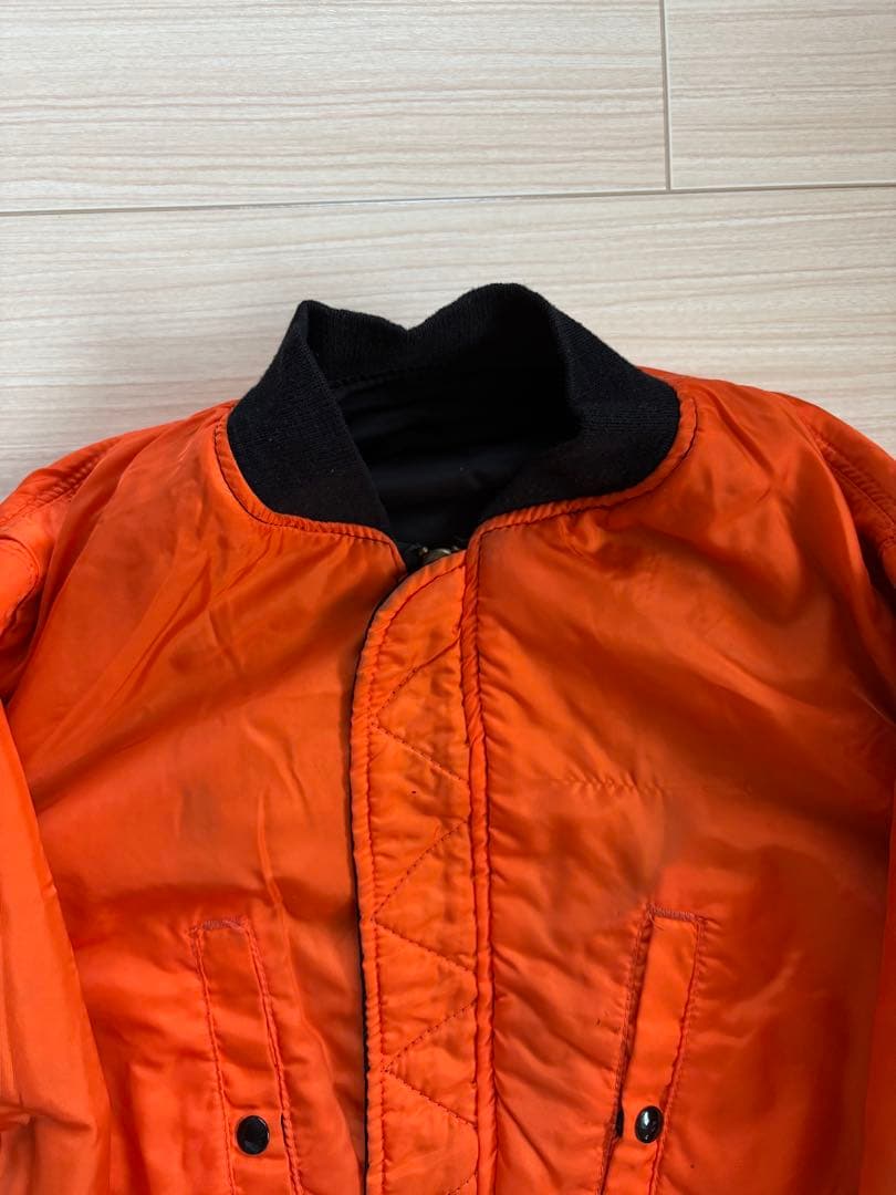 USA製 80s アルファインダストリーズ MA-1 M ブラック 黒