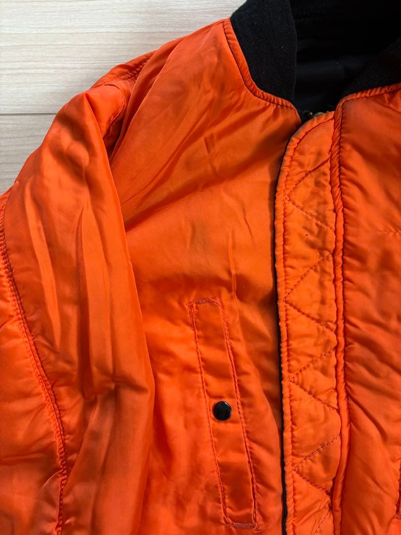 USA製 80s アルファインダストリーズ MA-1 M ブラック 黒